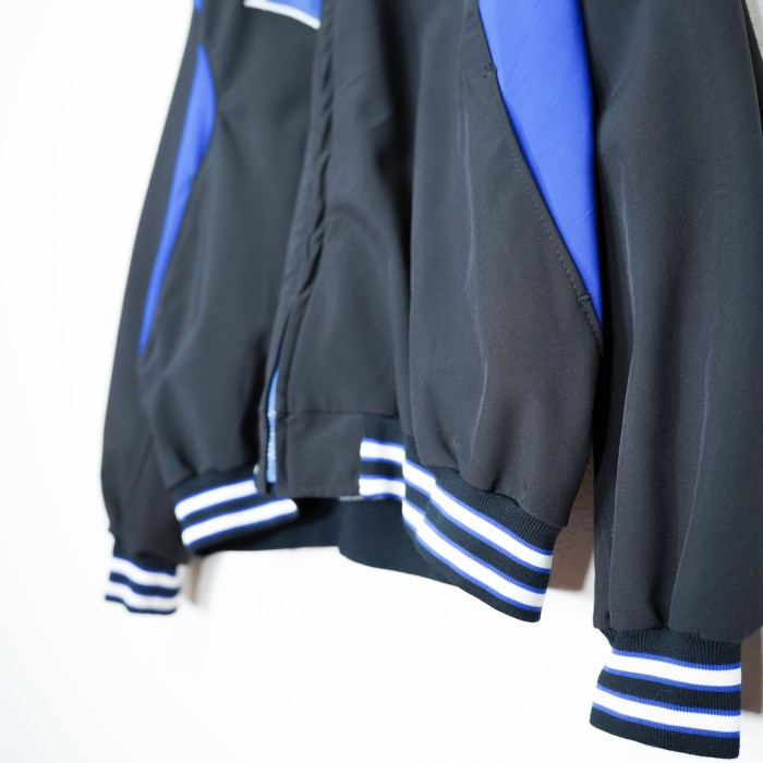 USA VINTAGE DeLONG COLLEGE PRINT DESIGN ZIP UP SPORT JACKET/アメリカ古着カレッジプリントデザインジップアップスポーツジャケット | Vintage.City 빈티지숍, 빈티지 코디 정보