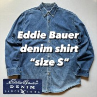 Eddie Bauer denim shirt “size S” エディバウアー デニムシャツ 雰囲気系 | Vintage.City 빈티지숍, 빈티지 코디 정보