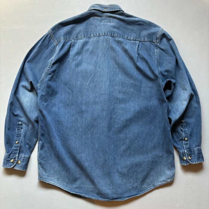 Eddie Bauer denim shirt “size S” エディバウアー デニムシャツ 雰囲気系 | Vintage.City 古着屋、古着コーデ情報を発信