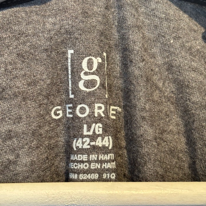 GEORGE(ジョージ)　ラグランロングTシャツ　Lサイズ　コットン、ポリ　ブラック×グレー　2611 | Vintage.City 古着屋、古着コーデ情報を発信