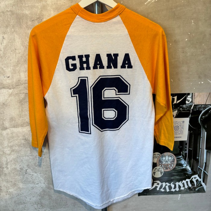 AUGUSTA　ベースボールシャツ　Sサイズ　コットン、ポリ　イエロー×ホワイト　2768 | Vintage.City 빈티지숍, 빈티지 코디 정보