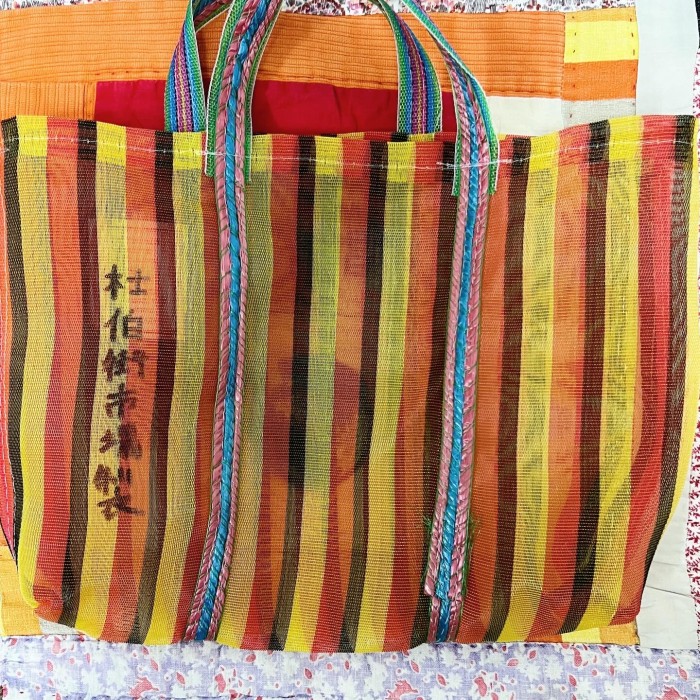 taiwan market bag custom paint | Vintage.City 古着屋、古着コーデ情報を発信