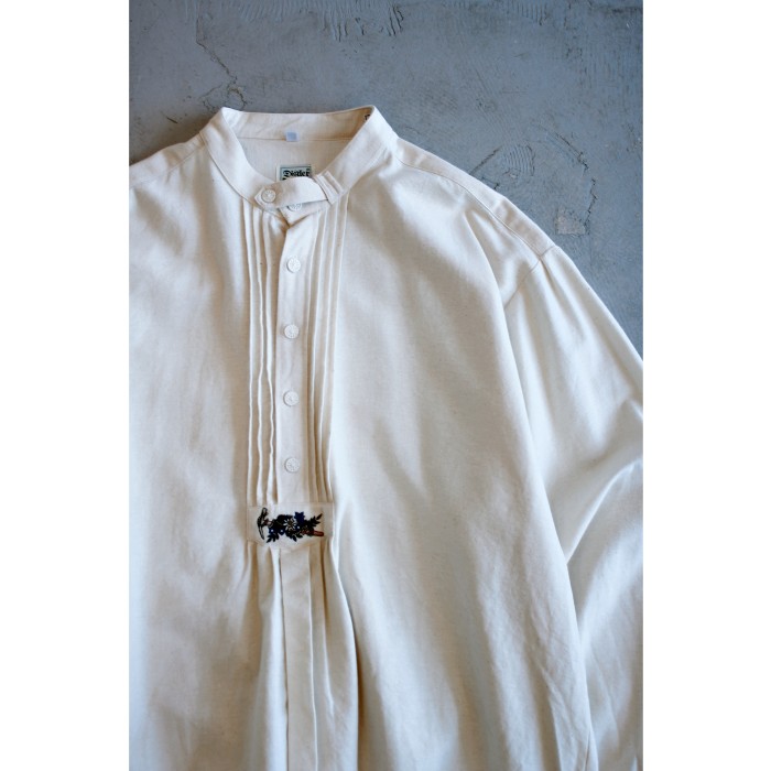 EU Vintage Bandcollar Tyrol Smock Shirt | Vintage.City 古着屋、古着コーデ情報を発信