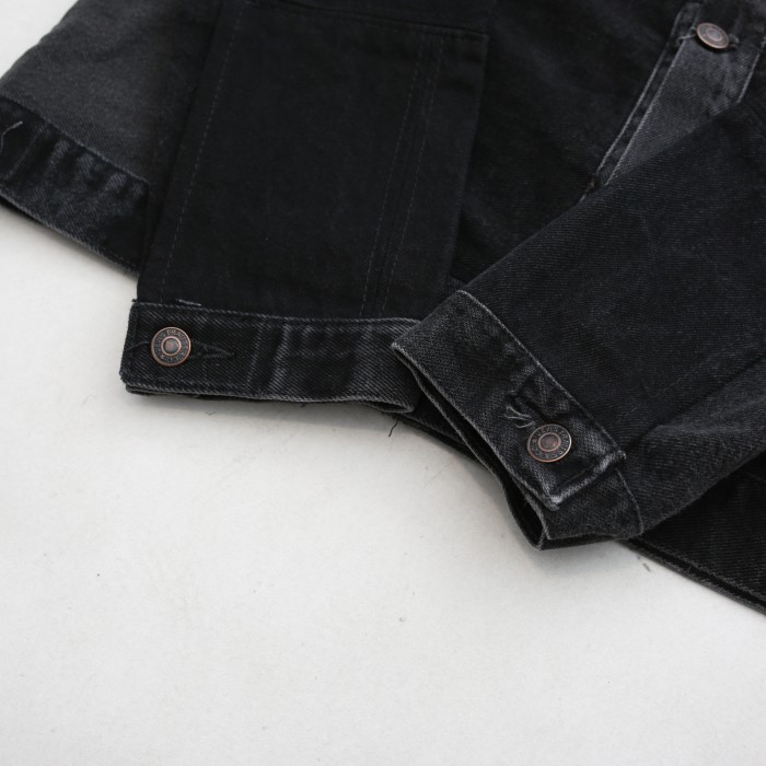 リーバイス パッチワーク リメイク デニムジャケット Levi's Patchwork Remake Black Denim Jacket | Vintage.City 빈티지숍, 빈티지 코디 정보