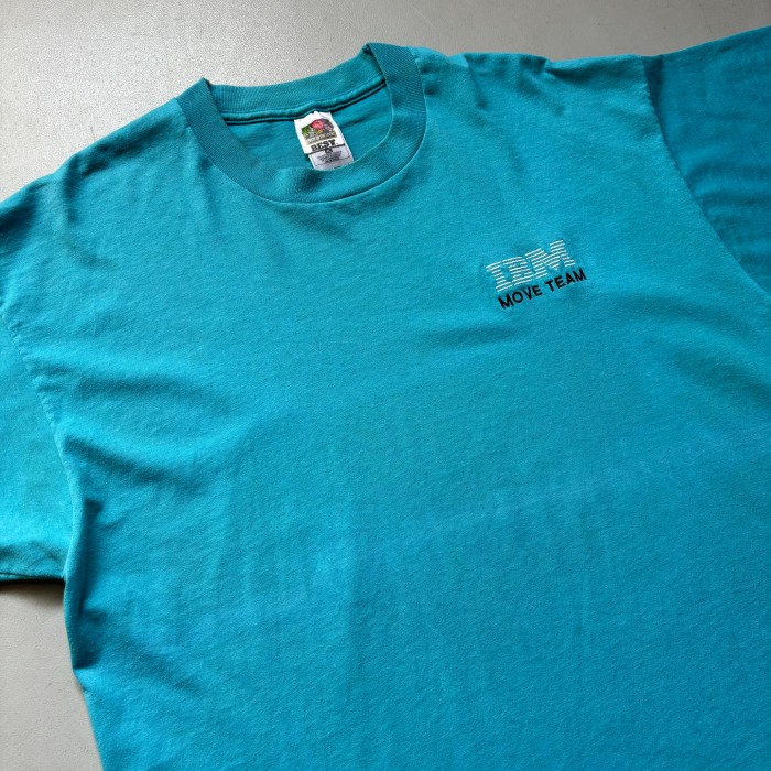IBM movie team T-shirt “size XL” アイビーエム ムービーチーム 映画部門 Tシャツ 水色ボディ | Vintage.City 古着屋、古着コーデ情報を発信