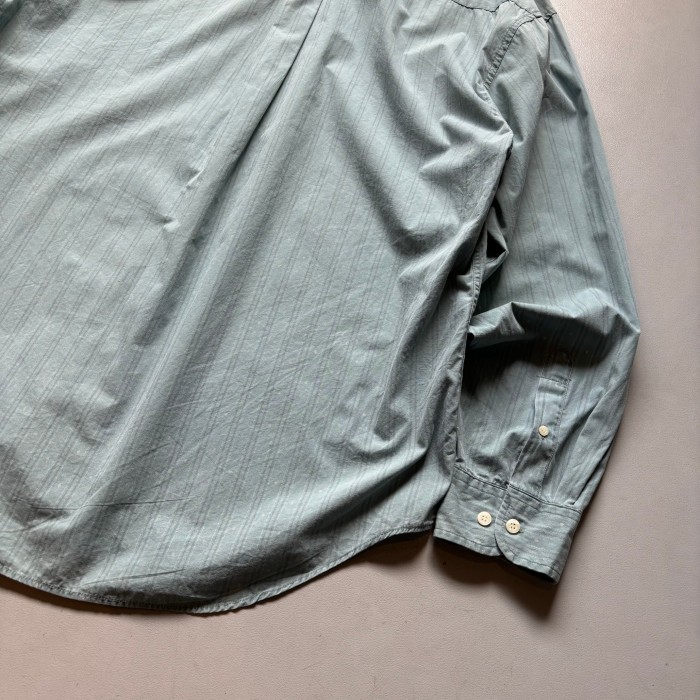 90s OLD GAP dot stripe shirt “size XL” 90年代 オールドギャップ ドット柄 ストライプシャツ ミントグリーン | Vintage.City 古着屋、古着コーデ情報を発信