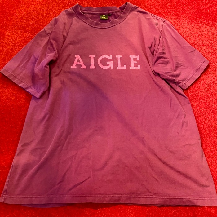 AIGLE ロゴTシャツ パープル 紫 XL | Vintage.City 빈티지숍, 빈티지 코디 정보