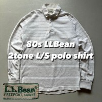 80s LLBean 2tone L/S polo shirt 80年代 エルエルビーン 2トーン長袖ポロシャツ グラデーション | Vintage.City 빈티지숍, 빈티지 코디 정보