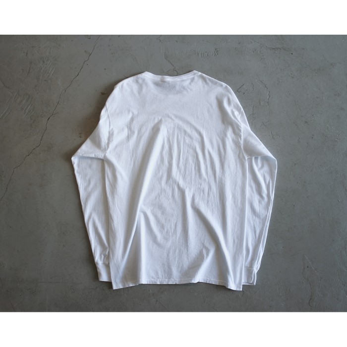 Photo Print White LS Tshirt | Vintage.City 古着屋、古着コーデ情報を発信