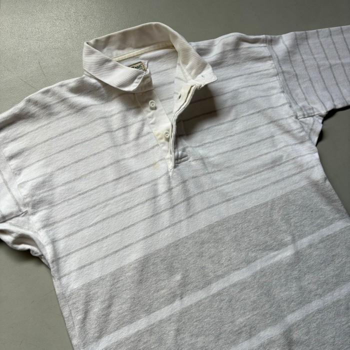 80s LLBean 2tone L/S polo shirt 80年代 エルエルビーン 2トーン長袖ポロシャツ グラデーション | Vintage.City 古着屋、古着コーデ情報を発信