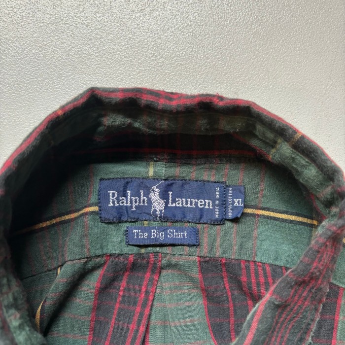 Ralph Lauren B/D shirt “the big shirt” “size XL” ラルフローレン ボタンダウンシャツ ビッグシャツ チェックシャツ | Vintage.City 古着屋、古着コーデ情報を発信