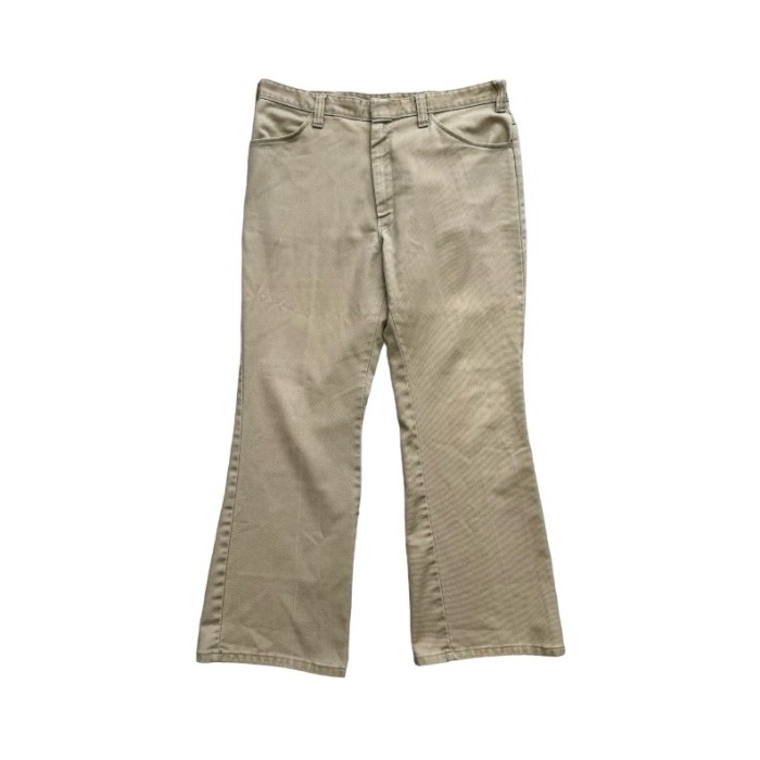 70s Dickies flare pants "beige" | Vintage.City 빈티지숍, 빈티지 코디 정보