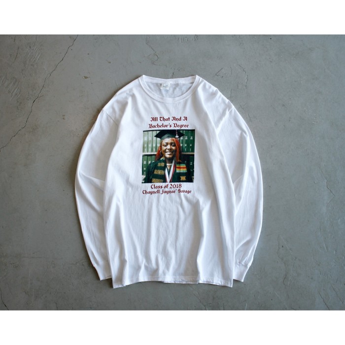 Photo Print White LS Tshirt | Vintage.City 빈티지숍, 빈티지 코디 정보