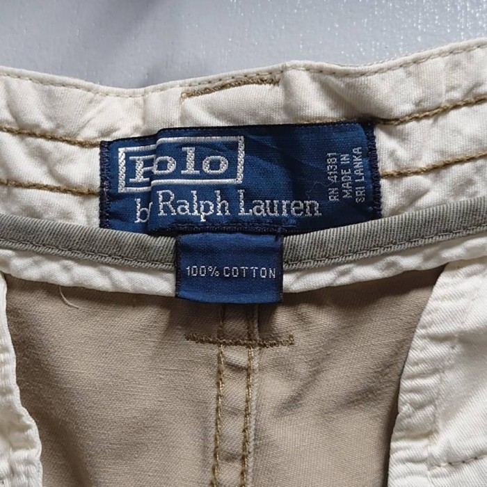 Polo Ralph Lauren “Polo Chino” カーゴ ショーツ ベージュ W34 ラルフローレン ショートパンツ | Vintage.City 빈티지숍, 빈티지 코디 정보