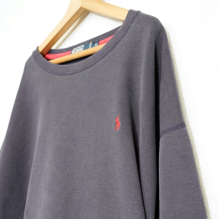 USA VINTAGE POLO by RALPH LAUREN HORSE EMBROIDERY DESIGN OVER SWEAT SHIRT/アメリカ古着ポロバイラルフローレンホース刺繍デザインオーバースウェット | Vintage.City 古着屋、古着コーデ情報を発信