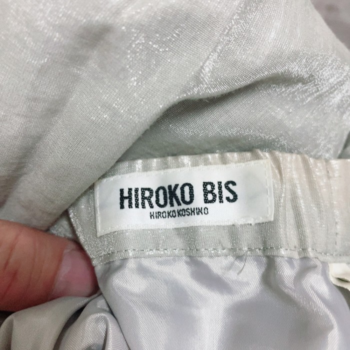 ヒロココシノ　ロングスカート　グレー色　ラメ　HIROKO KOSHINO | Vintage.City 빈티지숍, 빈티지 코디 정보
