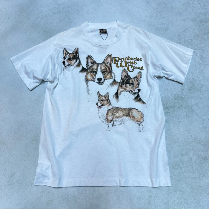90’s　USA製　フルーツオブザルーム　コーギーペンブローク　犬　tシャツ | Vintage.City 古着屋、古着コーデ情報を発信