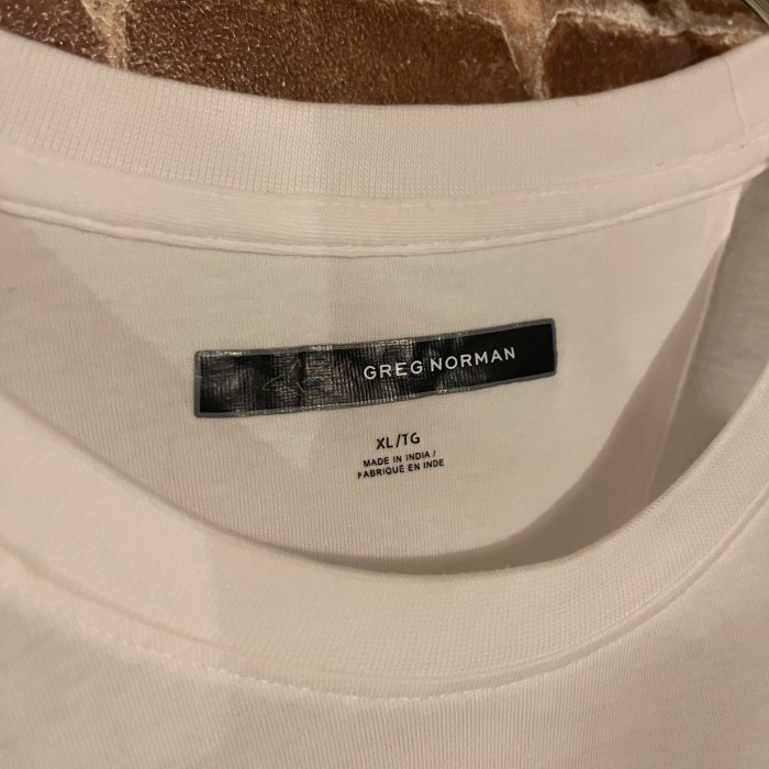 GREG NORMAN 胸ポケット Tシャツ ワンポイント 刺繍 白T | Vintage.City 古着屋、古着コーデ情報を発信
