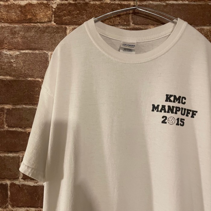 GILDAN KMC MANPUFF バレーボール ナンバリング Tシャツ 白T | Vintage.City 古着屋、古着コーデ情報を発信