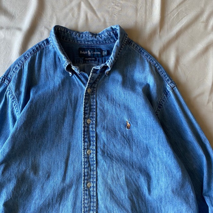 90's / 《Ralph Lauren》denim shirt ラルフローレン デニムシャツ | Vintage.City 빈티지숍, 빈티지 코디 정보