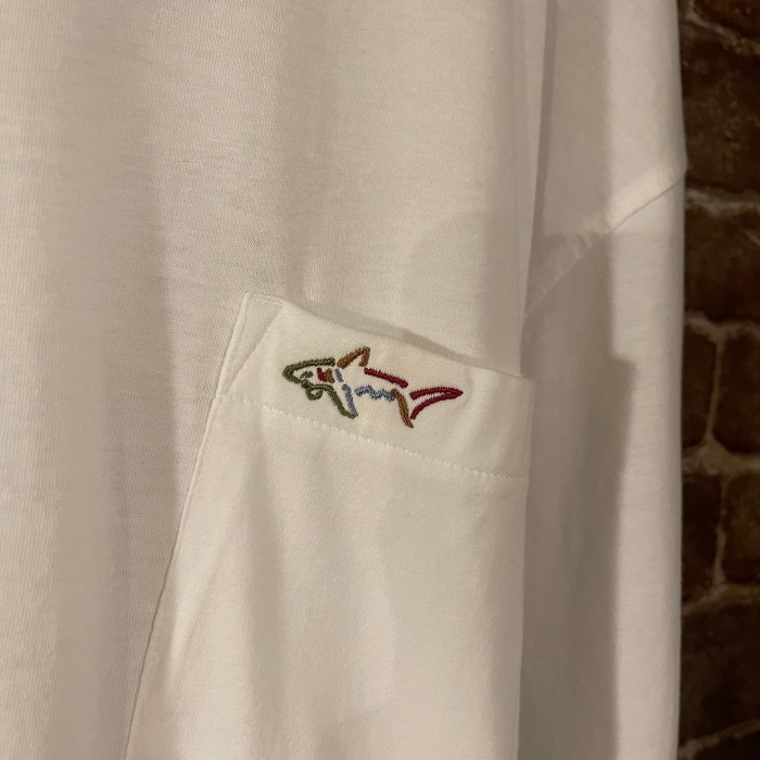 GREG NORMAN 胸ポケット Tシャツ ワンポイント 刺繍 白T | Vintage.City 빈티지숍, 빈티지 코디 정보