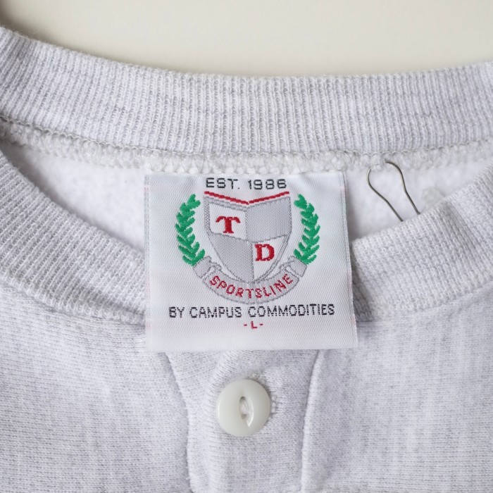 90s "ND" henryneck sweat | Vintage.City Vintage Shops, Vintage Fashion Trends