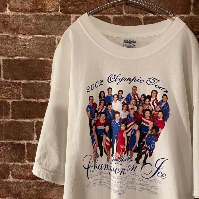 GILDAN CHAMPIONS ON ICE ヘビーウエイト Tシャツ 白T | Vintage.City 빈티지숍, 빈티지 코디 정보