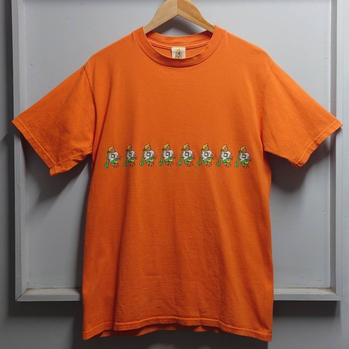 90’s Katin USA製 両面プリント Tシャツ オレンジ M 半袖 | Vintage.City 빈티지숍, 빈티지 코디 정보