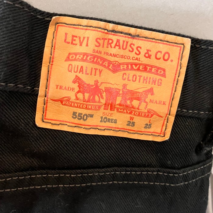 【 新品・未使用 】Levi's リーバイス 550 キッズ ジュニア カラーデニム 黒 ブラック サイズ10 W25 L25 | Vintage.City 古着屋、古着コーデ情報を発信