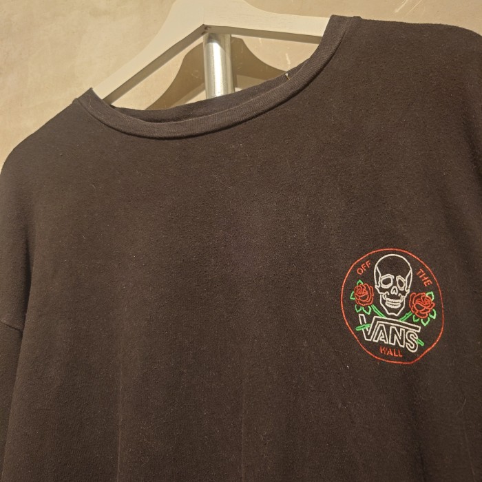 VANS(ヴァンズ)　ロングTシャツ　Lサイズ　ブラック　コットン　グアテマラ　2782 | Vintage.City 古着屋、古着コーデ情報を発信