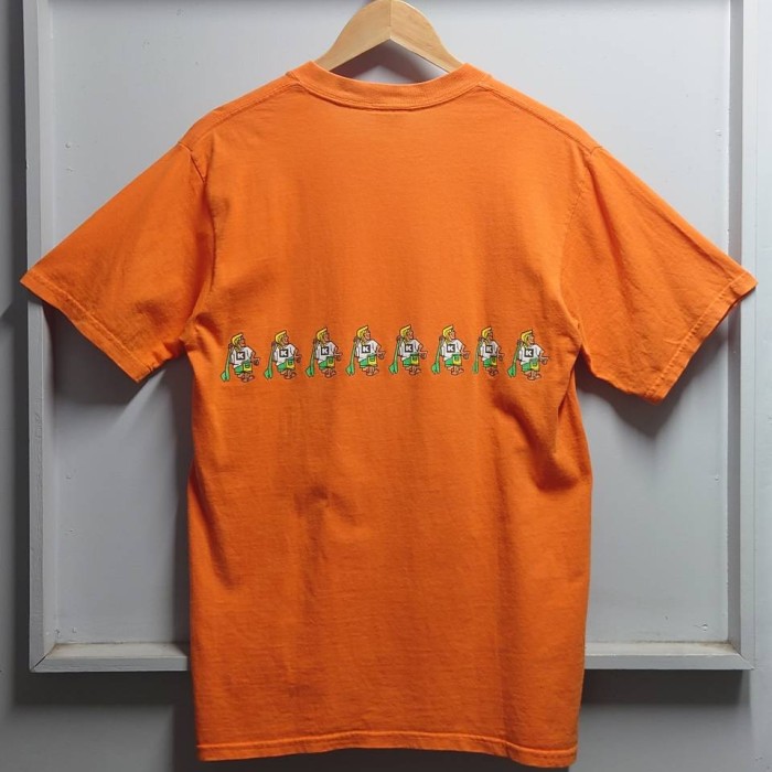 90’s Katin USA製 両面プリント Tシャツ オレンジ M 半袖 | Vintage.City 古着屋、古着コーデ情報を発信