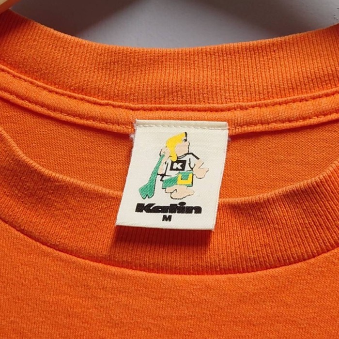 90’s Katin USA製 両面プリント Tシャツ オレンジ M 半袖 | Vintage.City 빈티지숍, 빈티지 코디 정보