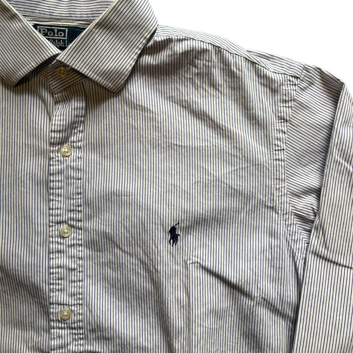 Polo by Ralph Lauren 長袖ストライプシャツ | Vintage.City 古着屋、古着コーデ情報を発信