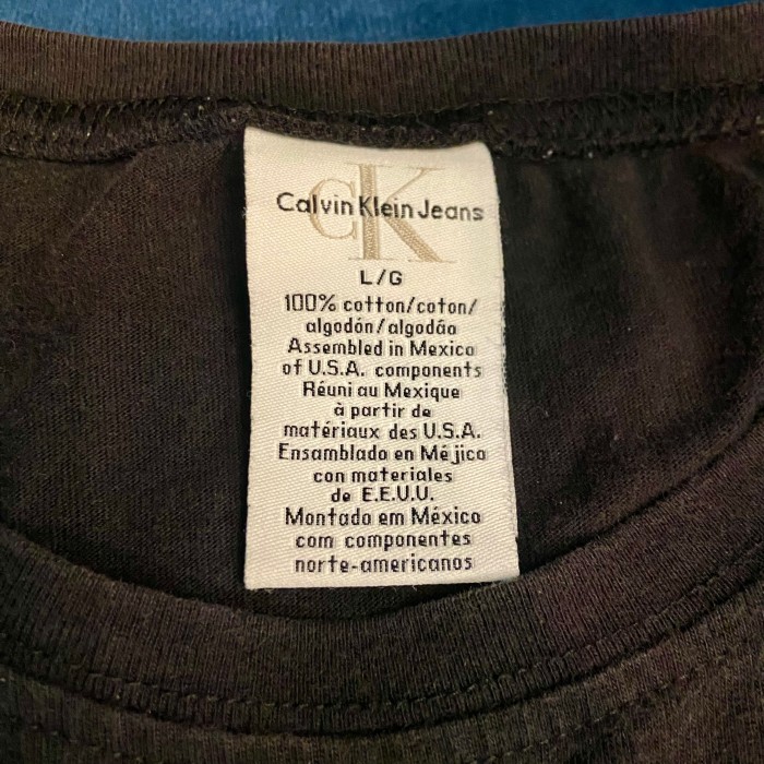 Calvin Klein Jeans カルバンクラインロゴTシャツ 黒 90年代 | Vintage.City 빈티지숍, 빈티지 코디 정보