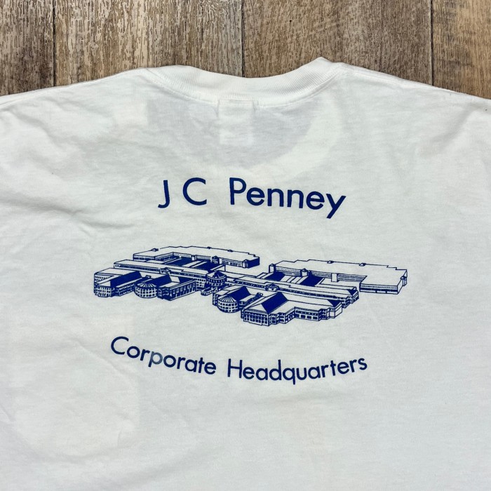 90'S J.C.PENNEY シングルステッチ 両面プリント ポケット付き 半袖 Tシャツ ホワイト USA製 (VINTAGE) | Vintage.City 古着屋、古着コーデ情報を発信