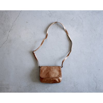 Italian Vintage Brown Real Leather Shoulder Bag | Vintage.City 古着屋、古着コーデ情報を発信
