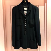 Chanel Wool Jacket Black. | Vintage.City 빈티지숍, 빈티지 코디 정보