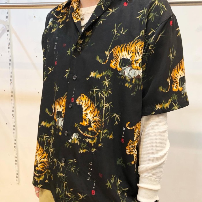 Patterned all over S/S shirt | Vintage.City 古着屋、古着コーデ情報を発信