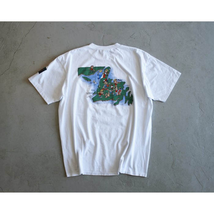 1990s Comical Print White Tshirt Made in Canada | Vintage.City 古着屋、古着コーデ情報を発信