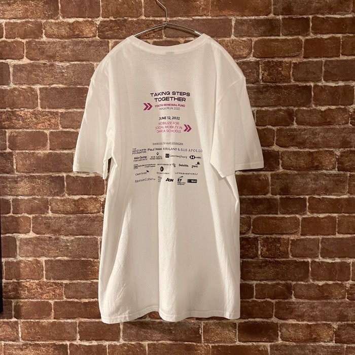 GILDAN 企業Tシャツ WALK/RUN 2022 バックプリントTシャツ 白T | Vintage.City 古着屋、古着コーデ情報を発信