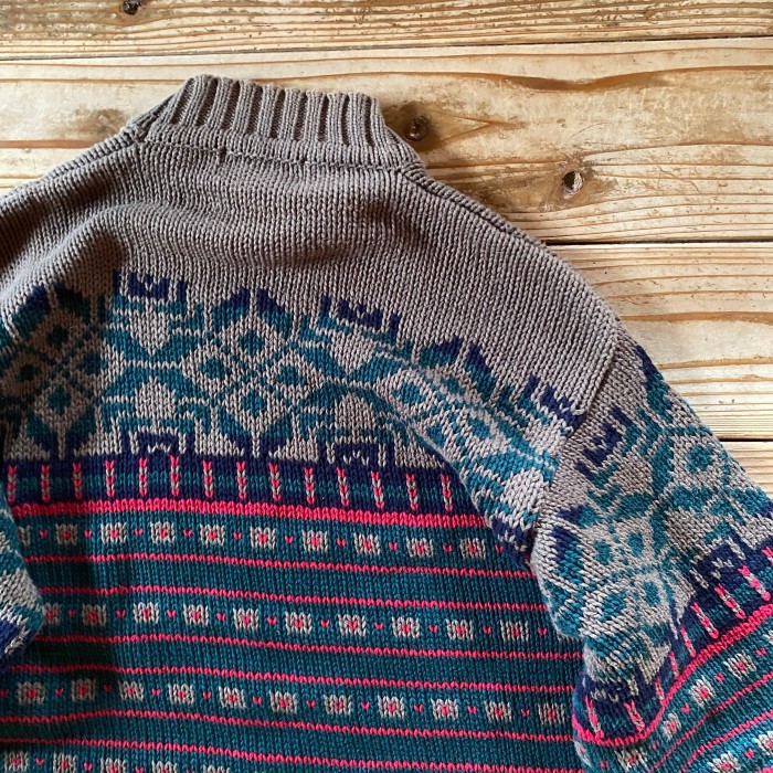 eddie bauer moc neck cotton knit | Vintage.City 古着屋、古着コーデ情報を発信