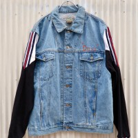 【denim × jersey custom swiching design jacket】 | Vintage.City 古着屋、古着コーデ情報を発信