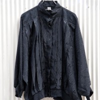 【pleated design black shirt blouson】 | Vintage.City 빈티지숍, 빈티지 코디 정보