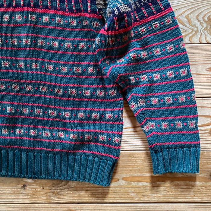 eddie bauer moc neck cotton knit | Vintage.City 古着屋、古着コーデ情報を発信