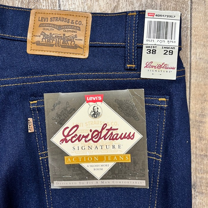 90'S LEVIS "ACTION JEANS" デニム インディゴ W38L29 USA製 (DEADSTOCK) | Vintage.City 古着屋、古着コーデ情報を発信