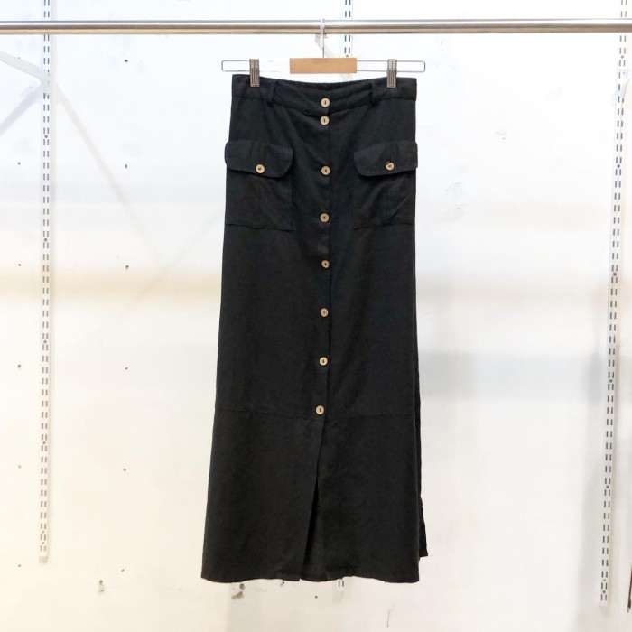 Linen × Cotton Button front linen skirt | Vintage.City Vintage Shops, Vintage Fashion Trends