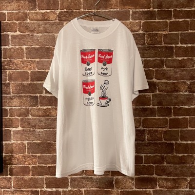 PORT&COMPANY スープ缶 デザイン プリント Tシャツ 白T | Vintage.City 빈티지숍, 빈티지 코디 정보