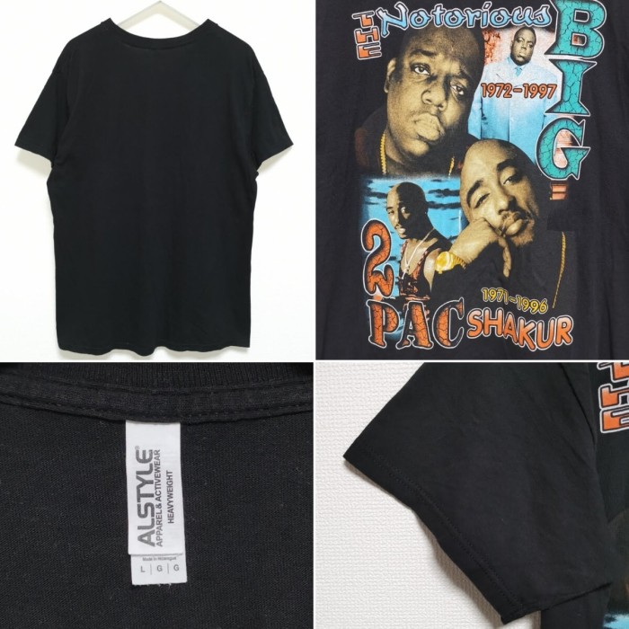 L 00s TUPAC NOTORIOUS BIG Tシャツ 2PAC ビギー | Vintage.City 빈티지숍, 빈티지 코디 정보