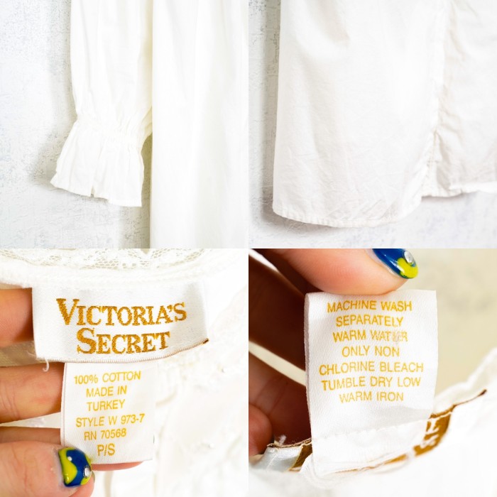 *SPECIAL ITEM* USA VINTAGE VICTORIA’S SECRET PEARL BUTTON LACE DESIGN WHITE COLOR ONE PIECE/アメリカ古着パールボタンレースデザインホワイトカラーワンピース | Vintage.City 빈티지숍, 빈티지 코디 정보