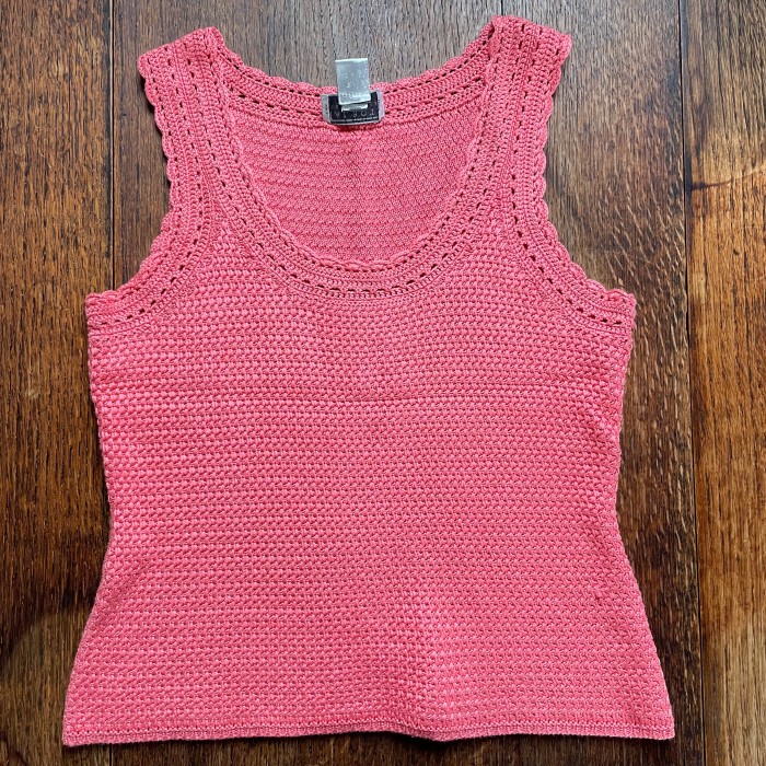 pink crochet vest | Vintage.City 빈티지숍, 빈티지 코디 정보